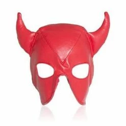 Kinky Cloth BDSM Devil Gimp Hood Mask