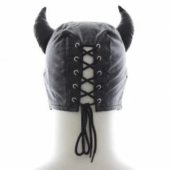 Kinky Cloth BDSM Devil Gimp Hood Mask