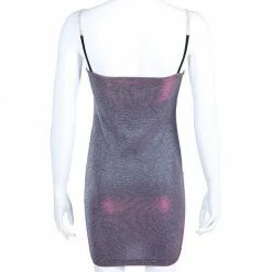 Kinky Cloth Diamond Chain Spaghetti Strap Dress Dresses