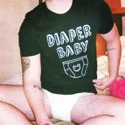 Kinky Cloth Diaper Baby Frog Top DDLG - Daddy / Little