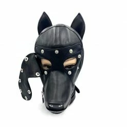 Kinky Cloth Dog Pet Play Mask