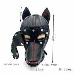 Kinky Cloth Dog Pet Play Mask