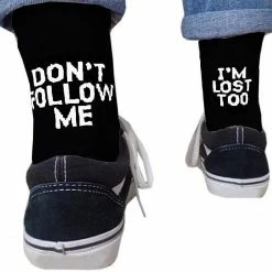 Kinky Cloth Don't Follow Me I'm Lost Too Socks
