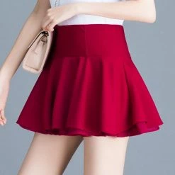 Kinky Cloth Double Pleated Kawaii Mini Skirt