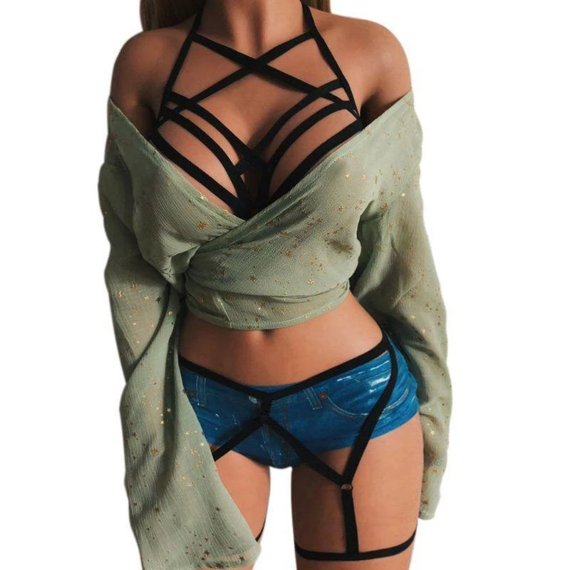 Kinky Cloth Elastic Bandage Body Harness 1 Kinky Cloth Elastic Bandage Body Harness