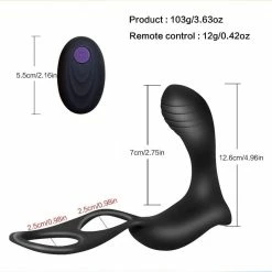 Kinky Cloth Electric Eel Prostate Massager Vibrator With Remote Prostate Massagers