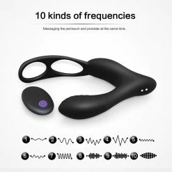 Kinky Cloth Electric Eel Prostate Massager Vibrator With Remote Prostate Massagers