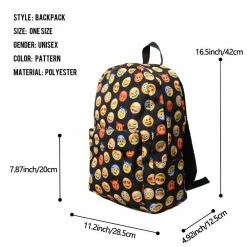 Kinky Cloth Backpacks & Bags Emoji Backpack