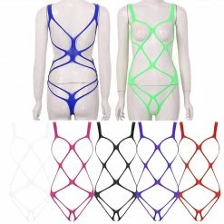 Kinky Cloth Erotic Open Crotch Harness Bodysuit