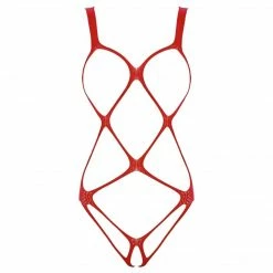 Kinky Cloth Erotic Open Crotch Harness Bodysuit