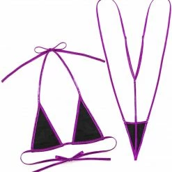 Kinky Cloth Lingerie & Panties Erotic Shiny Mini Micro Bikini Clubwear