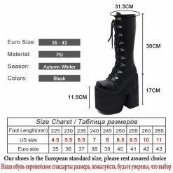 Kinky Cloth On Sale Extreme Thick High Heels Boots