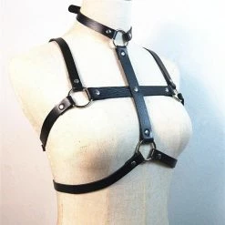 Kinky Cloth Fetish Men Leather Harness Belt 6 Kinky Cloth Fetish Men Leather Harness Belt