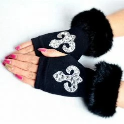 Kinky Cloth Fingerless Knitted Gloves