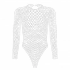 Kinky Cloth Fishnet High Cut Lingerie Bodysuit