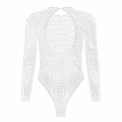 Kinky Cloth Fishnet High Cut Lingerie Bodysuit