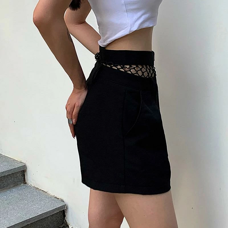 Kinky Cloth Fishnet High Waist Shorts Punk 3 Kinky Cloth Fishnet High Waist Shorts Punk