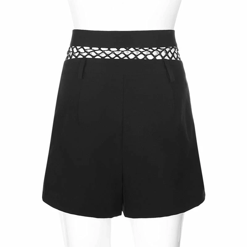 Kinky Cloth Fishnet High Waist Shorts Punk 6 Kinky Cloth Fishnet High Waist Shorts Punk
