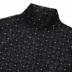 Kinky Cloth Fishnet Rhombic Bodysuit