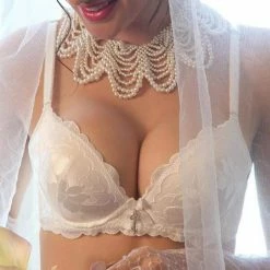 Kinky Cloth Floral Lace Push Up Bra Cosplay