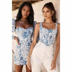 Kinky Cloth Floral Porcelain Tank Top