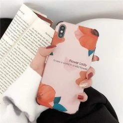 Kinky Cloth Phone Cases Flower Lady To See A World In A Wild Flower IPhone Case