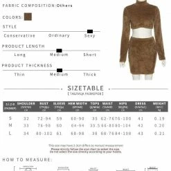 Kinky Cloth Fluffy Crop Top Set Top & Tees