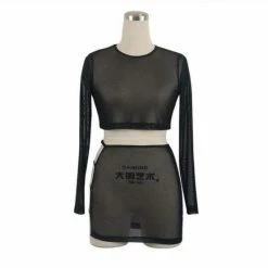 Kinky Cloth Fragment Sheer 2 Piece Set