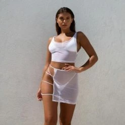 Kinky Cloth Fragment Sheer 2 Piece Set