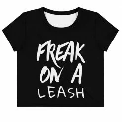 Kinky Cloth Freak On A Leash Crop Top Tee