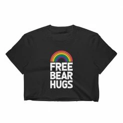 Kinky Cloth Top & Tees Free Bear Hugs Crop Top