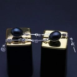 Kinky Cloth Freshwater Natural Long Pearl Earrings