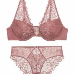 Kinky Cloth Lingerie & Panties Front Closure Push Up Bra Lace Set