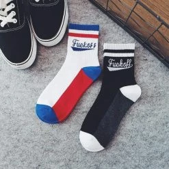 Kinky Cloth Goth Fuck Off Socks