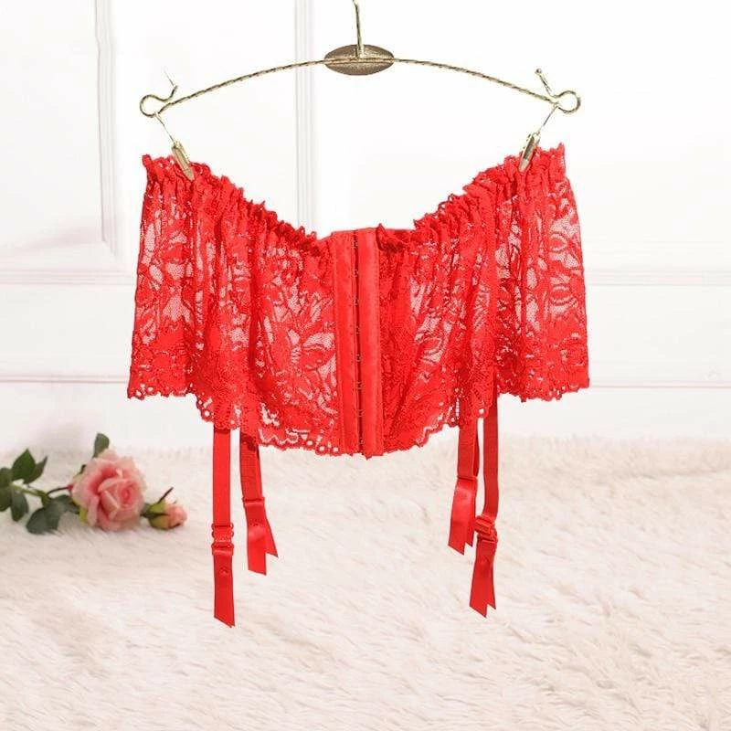 Kinky Cloth Full Hasp Lace Garter Belt Garter Belts 7 Kinky Cloth Full Hasp Lace Garter Belt Garter Belts