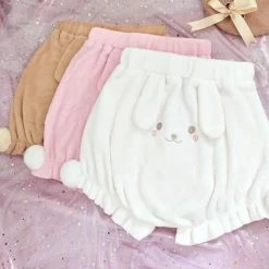 Kinky Cloth Cosplay Fuzzy Bunny Shorts