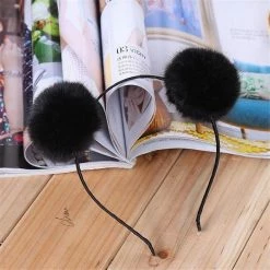 Kinky Cloth Kawaii Fuzzy Pom Pom Headband