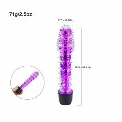 Kinky Cloth Crystal Ribbed Vibrator & Clitoris Stimulator 13 Kinky Cloth Crystal Ribbed Vibrator & Clitoris Stimulator