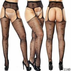 Kinky Cloth Garter Lace Stockings (Plus Size) Lingerie & Panties