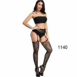Kinky Cloth Garter Lace Tights DDLG - Daddy / Little