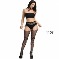Kinky Cloth Garter Lace Tights DDLG - Daddy / Little