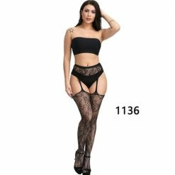 Kinky Cloth Garter Lace Tights DDLG - Daddy / Little