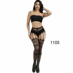 Kinky Cloth Garter Lace Tights DDLG - Daddy / Little