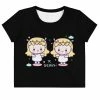 Kinky Cloth Astrology Gemini Pastel Crop Top Tee