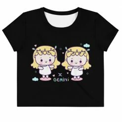 Kinky Cloth Astrology Gemini Pastel Crop Top Tee