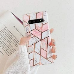 Kinky Cloth Geometric Marble Texture Samsung Case