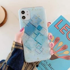 Kinky Cloth Phone Cases Gold Foil Geometric Marble IPhone Case