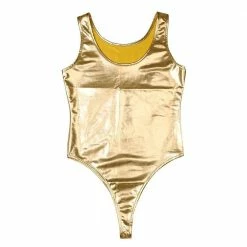 Kinky Cloth Raves & Festivals Holographic High Cut Thong Bodysuit