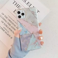 Kinky Cloth Phone Cases Gold Powder Geometric Graffiti IPhone Case