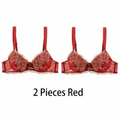 Kinky Cloth Embroidery Lace Push Up Bra 2pcs.